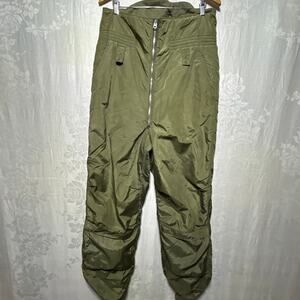 Buaer US Navy Trousers Winter Flying Suit 34 LONG Green Pants Vintage 60s